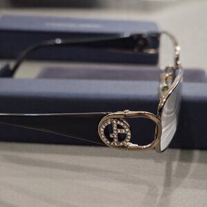 Giorgio Armani Women’s Designer Eyeglass Frames – Gold Tone | Authentic Luxury